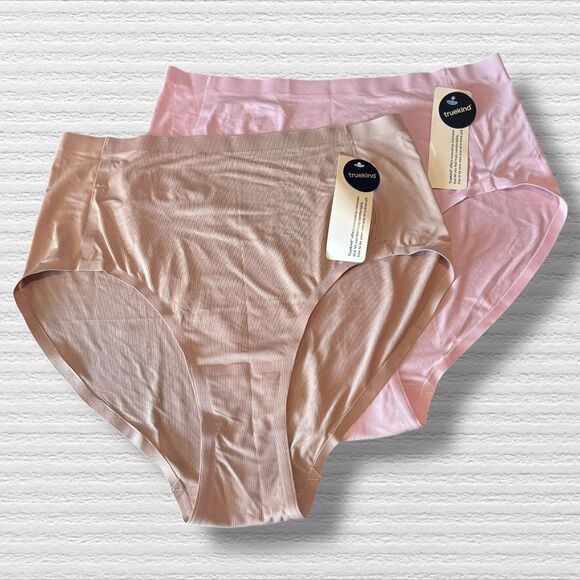 Truekind 2-Pack Seamless Stretch Mid-Waist Brief M-XL - Picture 1 of 5